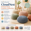 Gemiluna™ CloudNest Knitted Floor Cushion Collection