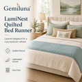 Gemiluna™ LumiNest Quilted Bed Runner