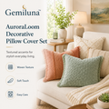 Gemiluna™ AuroraLoom Decorative Pillow Cover Set