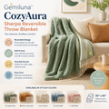 Gemiluna™ CozyAura Sherpa Reversible Throw Blanket