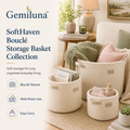 Gemiluna™ SoftHaven Bouclé Storage Basket Collection